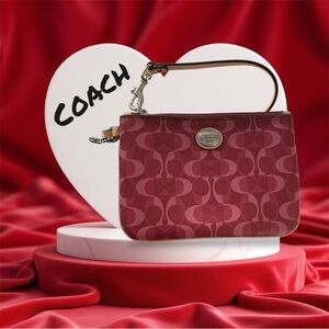 Coach Red & Pink Wristlet